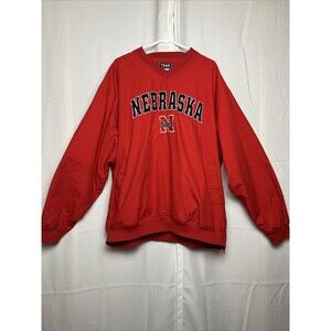 Vintage 1990s Nebraska Cornhuskers Team Edition Apparel XL Pullover Windbreaker